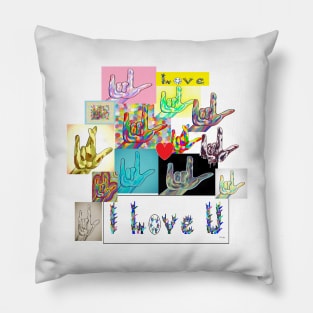 ASL I Love You Medley Pillow