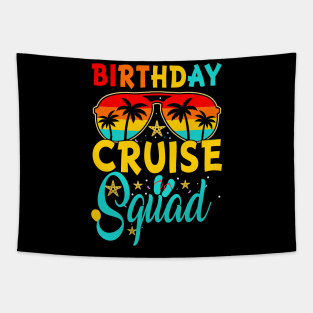 Birthday Cruise Squad Cruising Vacation Crew Tapestry