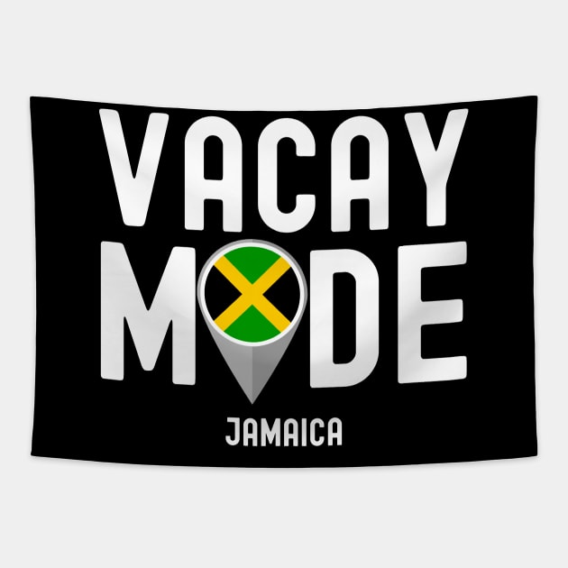 Vacay Mode Jamaica Tapestry by HobbyAndArt