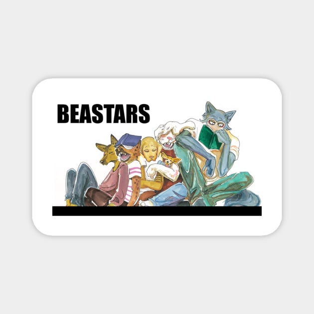 Beastars Legoshi, Jack and Dormitory Friends Spread Magnet by RONSHOP