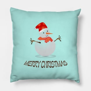 Funny Snowman Pillow