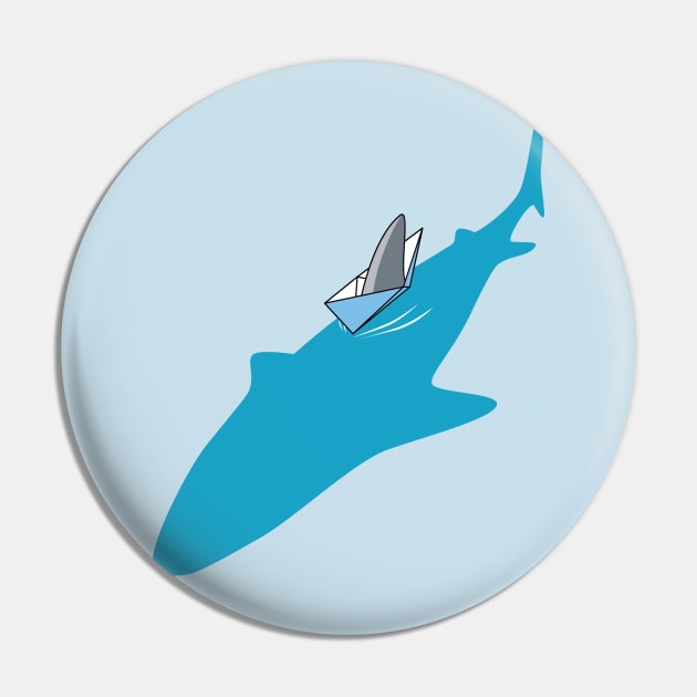 Shark paper boat camouflage joke Pin by ntesign