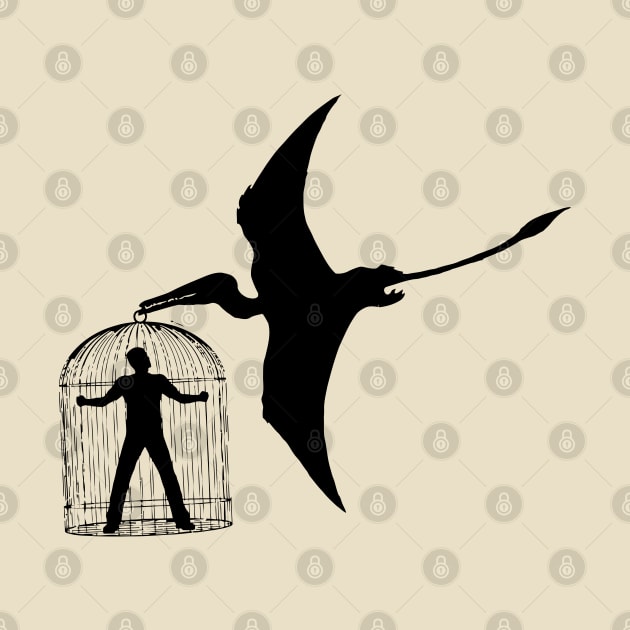 Dinosaur pterodattilo cage men by Collagedream