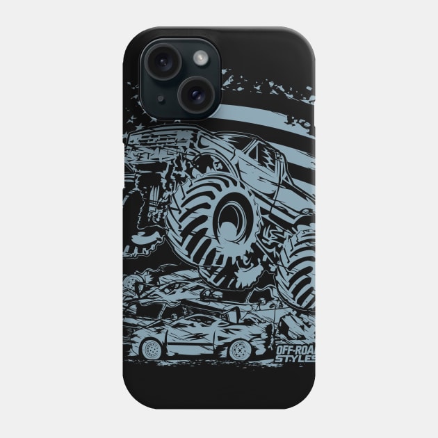 USA MONSTER TRUCK FLAG RIDER Phone Case by OffRoadStyles