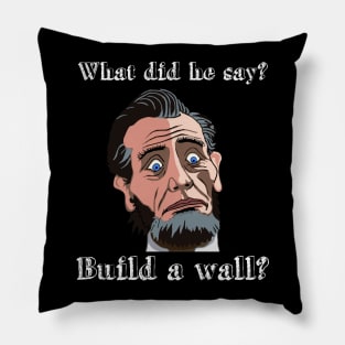 Funny surprised comic style Abraham Lincoln Pillow