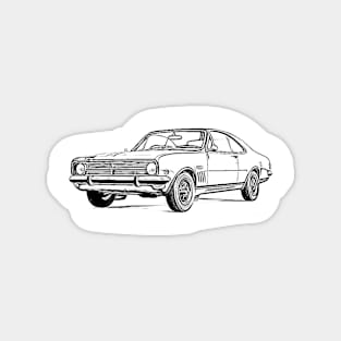 Holden Monaro Wireframe Magnet