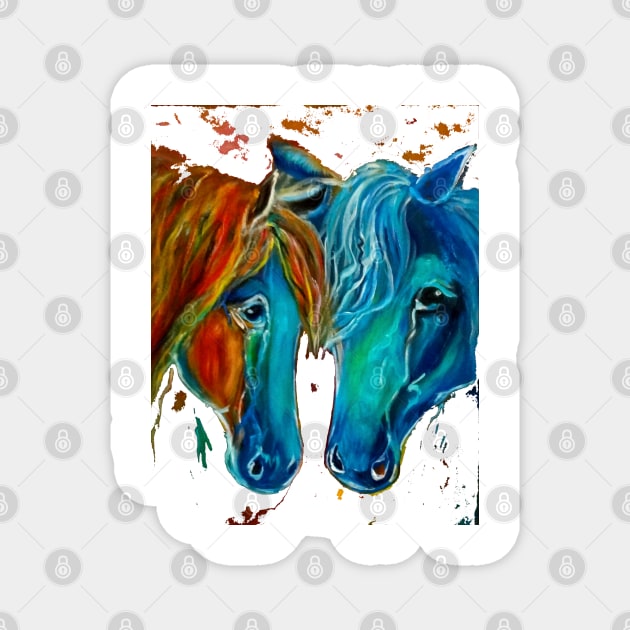 Buckskin Ponies Magnet by jennyleeandjim