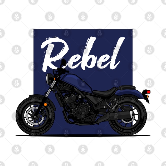 Blue Rebel 500 Art by GoldenTuners