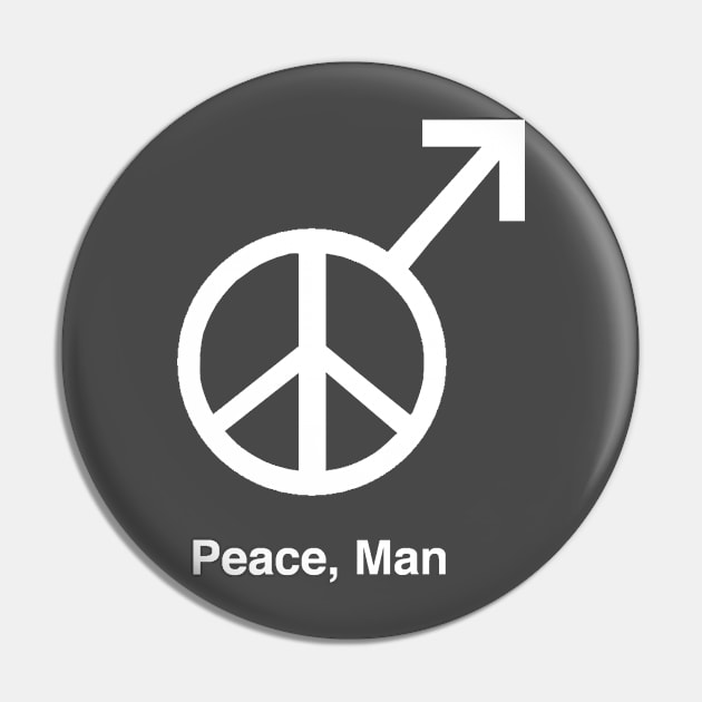 Peace, Man Pin by alittlebluesky