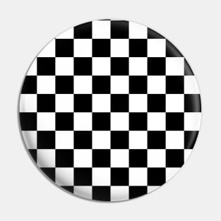 Black and white check Pin