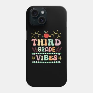 Third Grade Vibes 3rd Grade Retro Back To School Phone Case