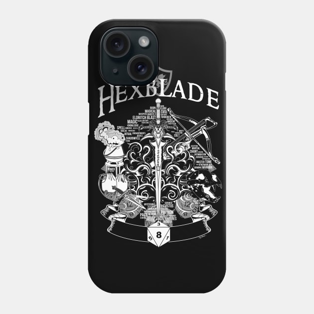 RPG Class Series: Hexblade - White Version Phone Case by Milmino