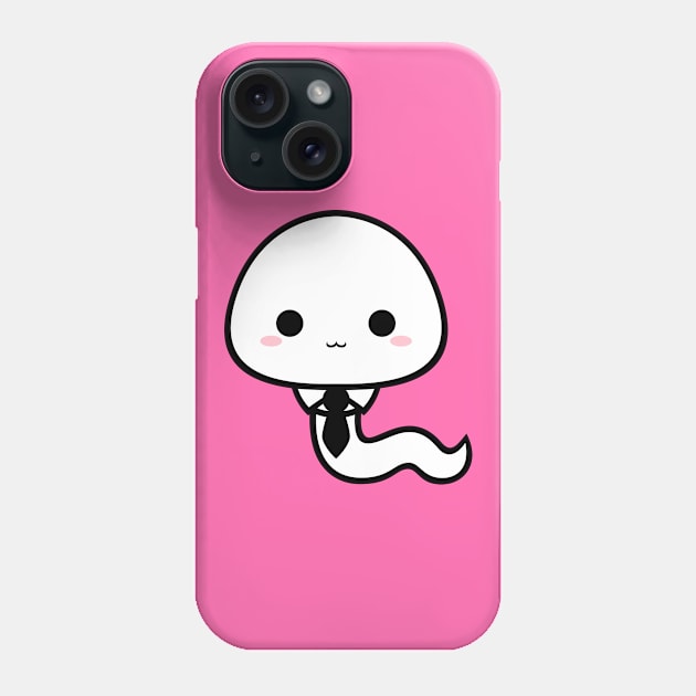 Cute Kawaii Sperm Officer Worker Phone Case by alien3287