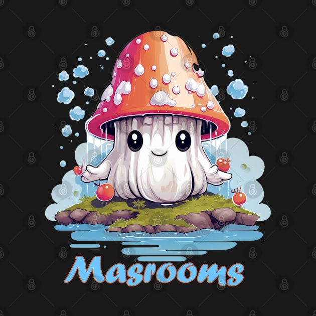 Oyster mushrooms by Printashopus