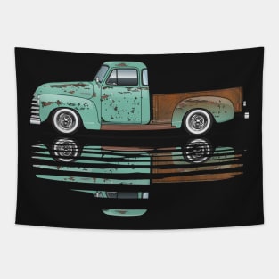 Water Mirror Truck Tapestry