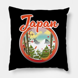 Japan travel logo Pillow