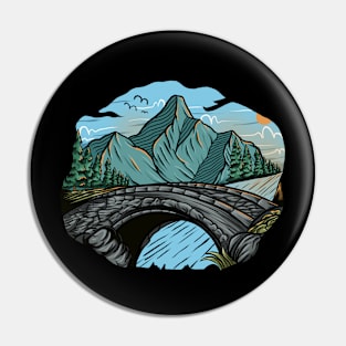 river and mountain Pin