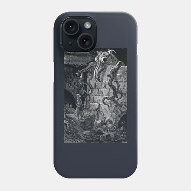 The Gnarled Monster - Gustave Dore Phone Case by forgottenbeauty