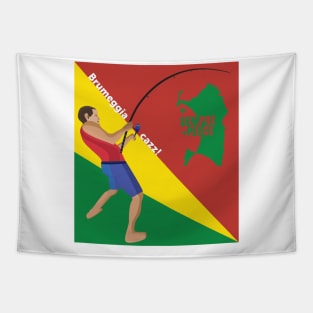 Rasta fishing Tapestry