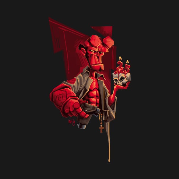 Hellboy 25th Anniversary Regular Version by metmangindaan