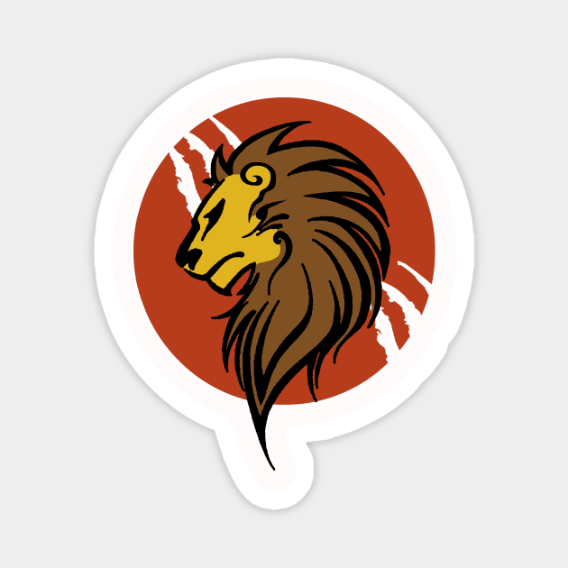 Lion head Magnet by Vick Debergh