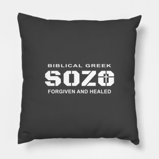 Biblical Greek, Sozo Healing and Forgiveness Pillow