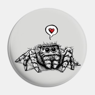 Spider Love Pin