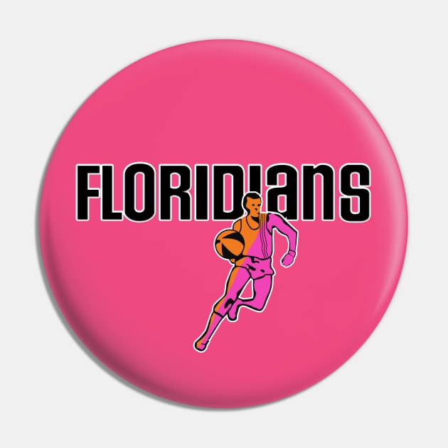 Defunct - Miami Floridians ABA Basketball 1969 Pin by LocalZonly