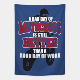 A bad day of motocross Tapestry