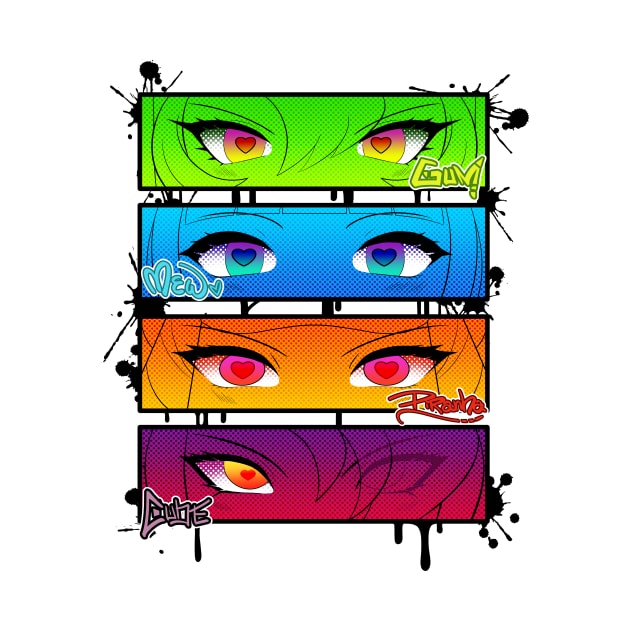 Gradient GG girl's eyes by Rudie Queen