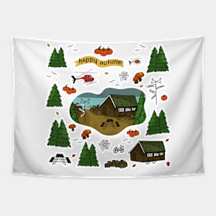 Happy Halloween Happy autumn Tapestry