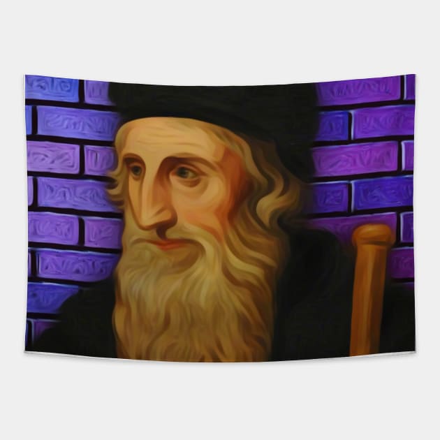 John Wycliffe Portrait | John Wycliffe Artwork Tapestry by JustLit