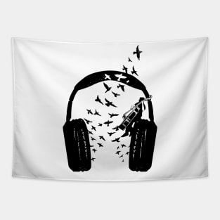 Headphone Double Bass Tapestry