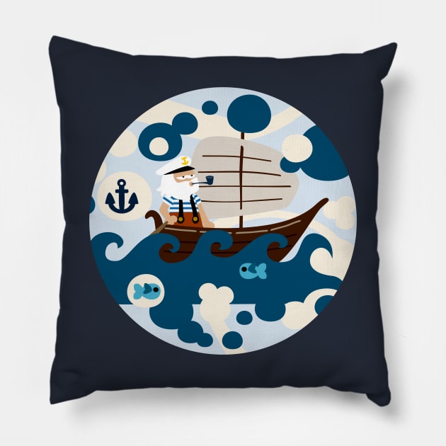 Patrón Naval Pillow by soniapascual