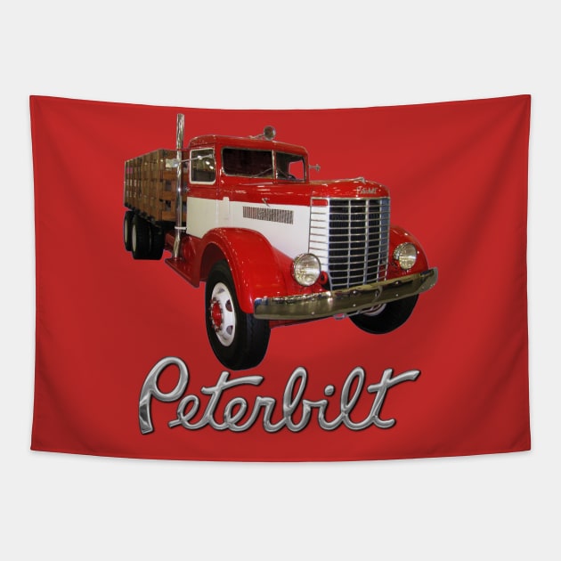 1939 Peterbilt Model 334 Stake Bed Tapestry by Manatee Max