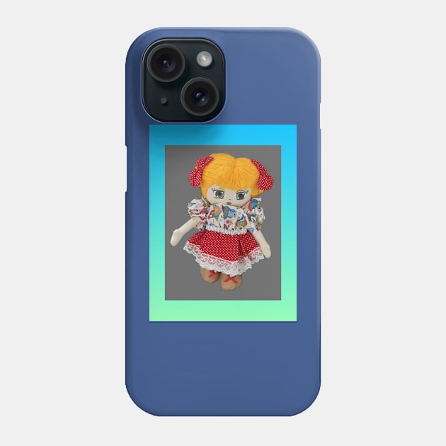 Doll illustration with frame Phone Case by ArtesManuaisRosaMaria