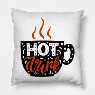 Coffee, Hot drink. Pillow