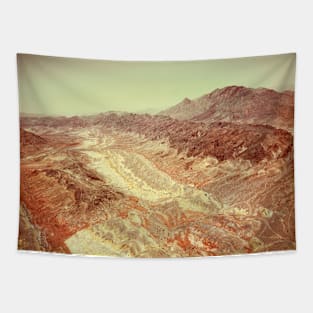 Desert landscape, warm tones Tapestry