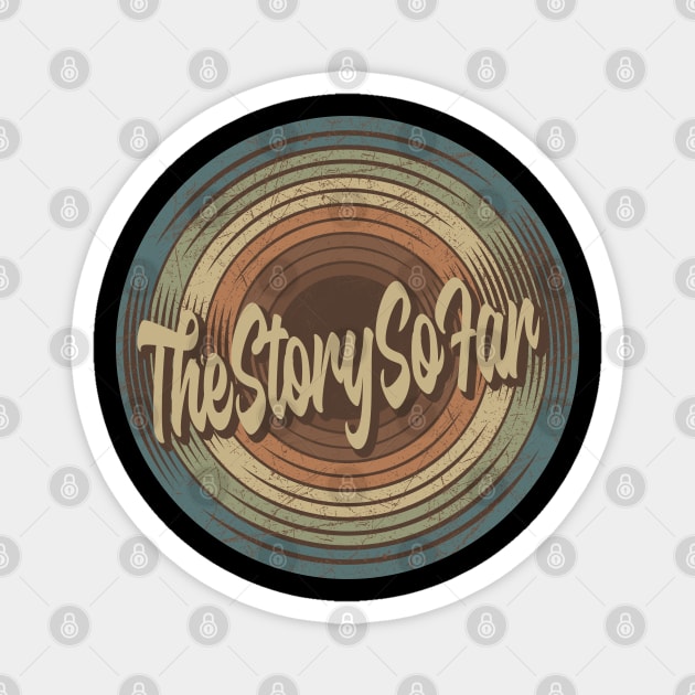 The Story So Far Vintage Vinyl Magnet by musiconspiracy