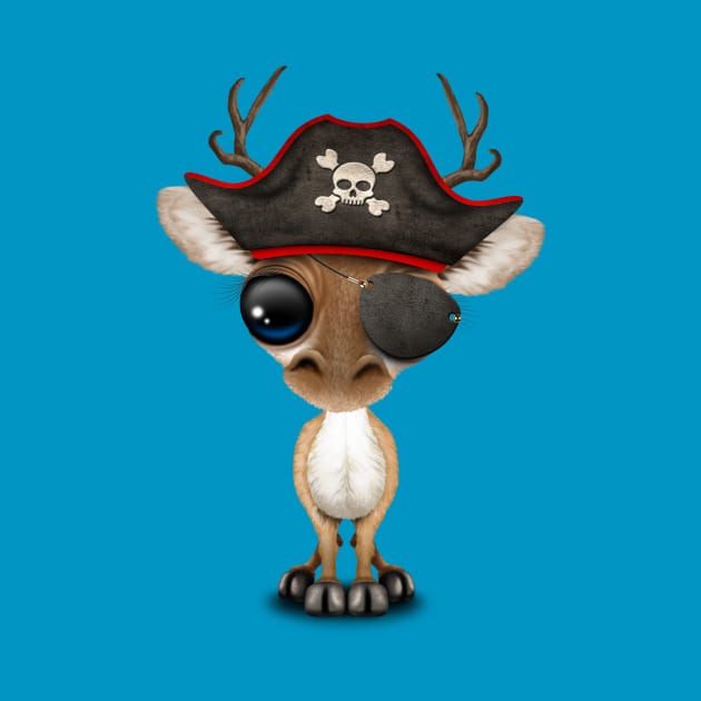 Cute Baby Deer Pirate by jeffbartels