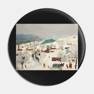 grandma moses - Catching the Thanksgiving Turkey Pin