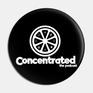 Concentrated Podcast Logo 3 Pin