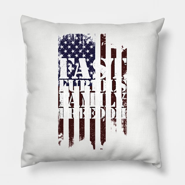 Fast Furious Family Freedom Pillow by Freeballz