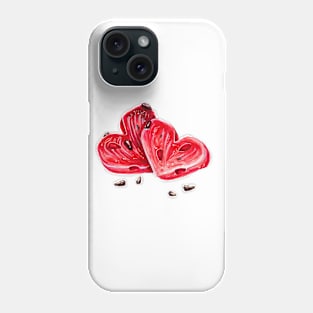 Watermelon hearts Phone Case