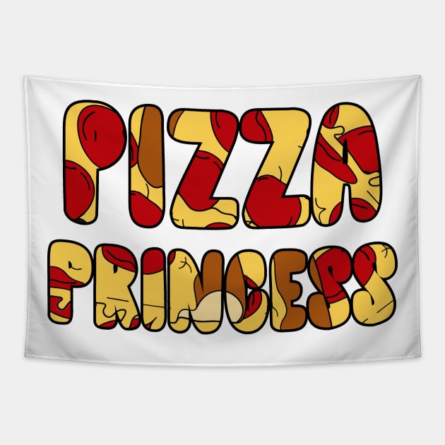 Pepperoni Pizza Princess Tapestry by charlescheshire