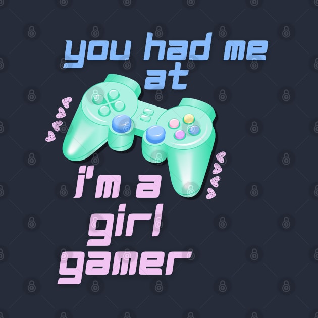 Funny Romantic Girl Gamer Pun, Gaming Console by MzM2U