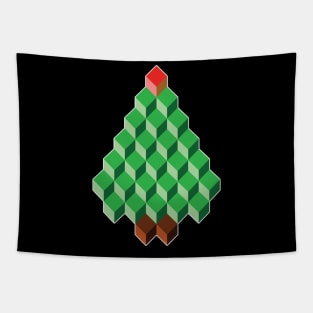 Abstract Christmas Tree Design Tapestry