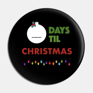 Countdown to Christmas. Christmas calender Pin