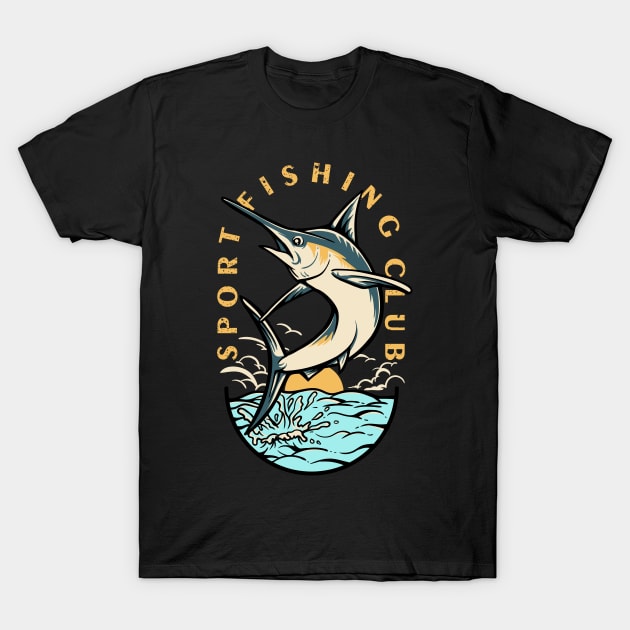 T-shirt Design - Sport Fishing Club Graphic by cithu09 · Creative