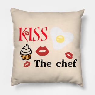 kiss the chef Pillow